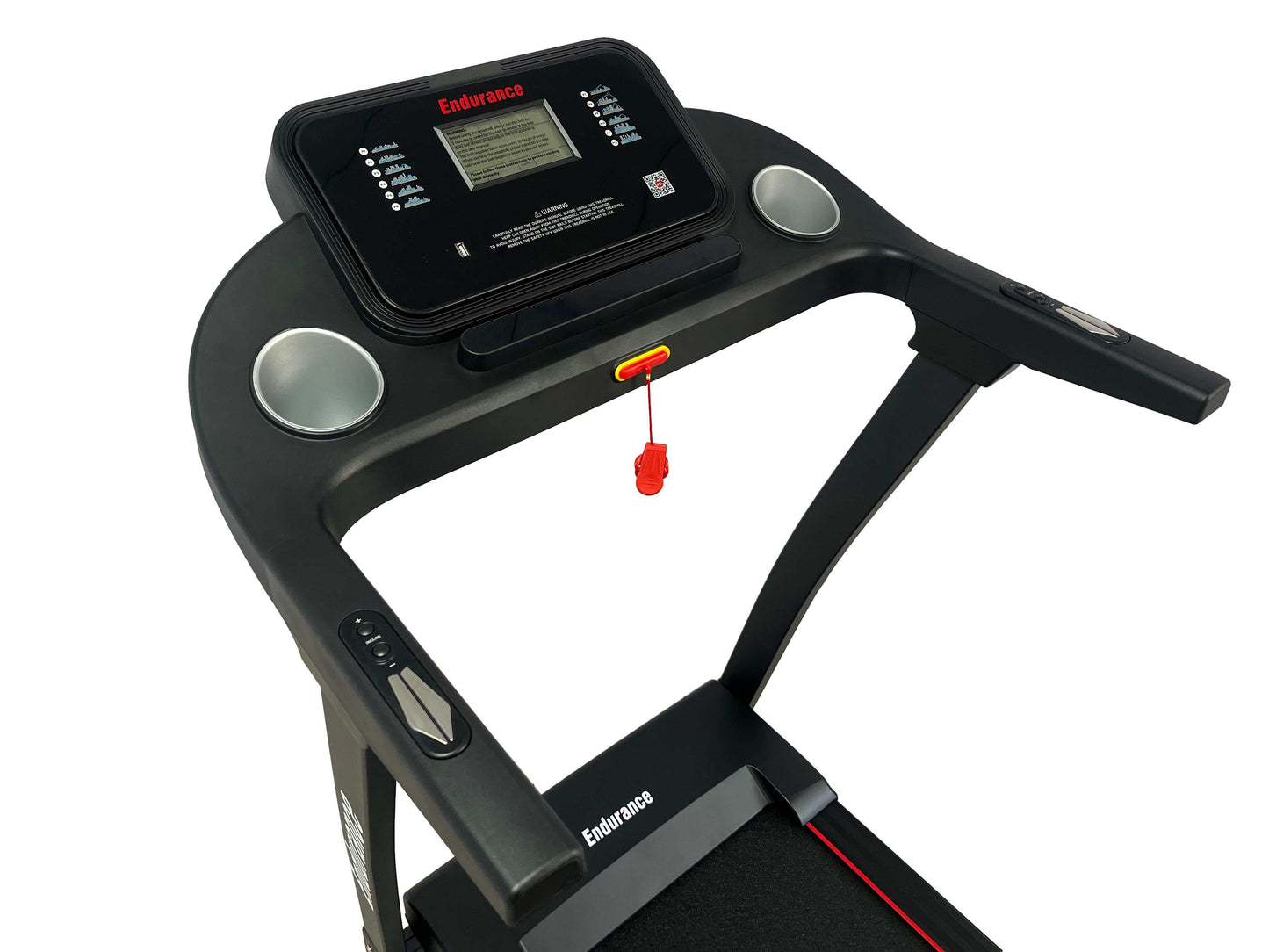 Endurance Marathon Treadmill - left side view console