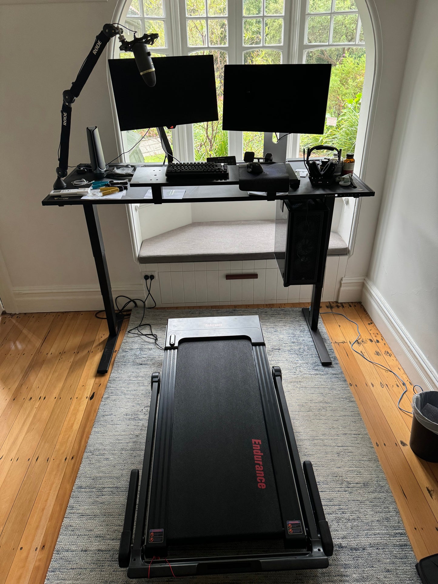 Endurance Athlete Treadmill under-desk computer