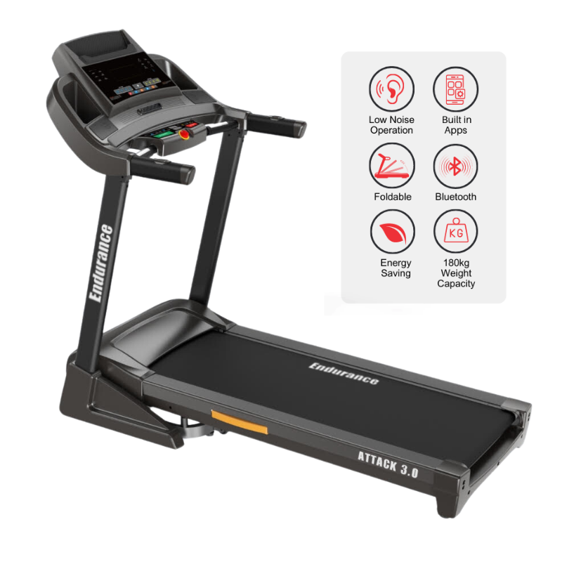 Endurance Attack Treadmill features