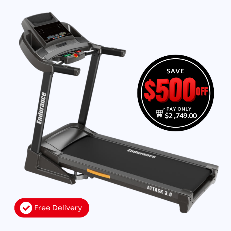 Endurance Attack Treadmill with sale logo