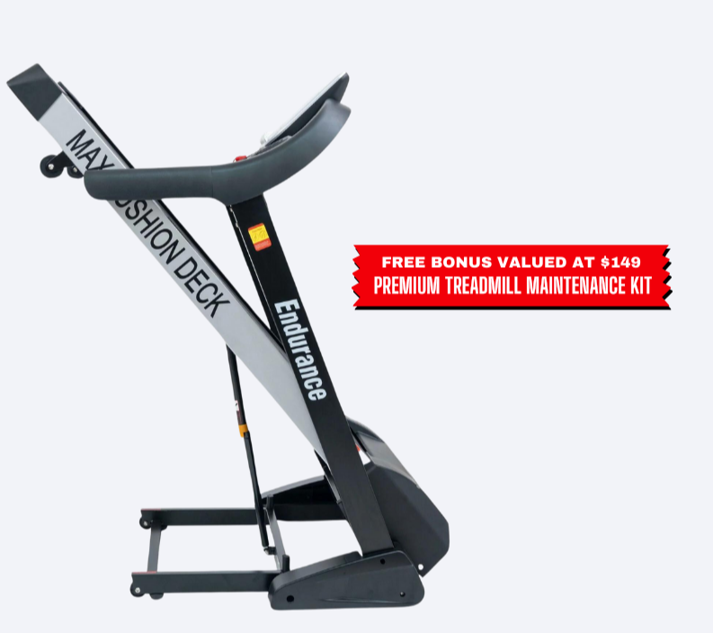 Endurance Predator Treadmill in fold side